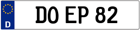 Trailer License Plate